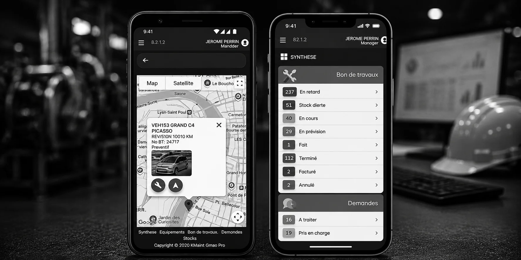 Interface mobile XMAINT WEB