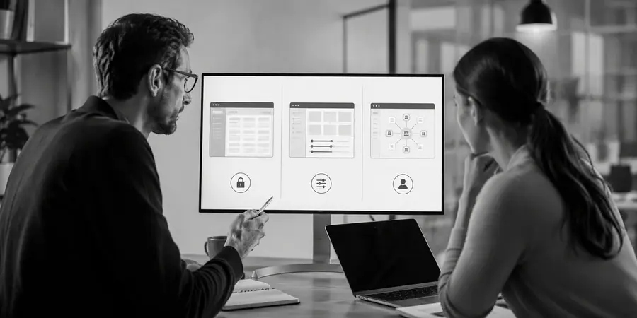 Comparaison entre logiciel standard, solution configurable et logiciel sur mesure